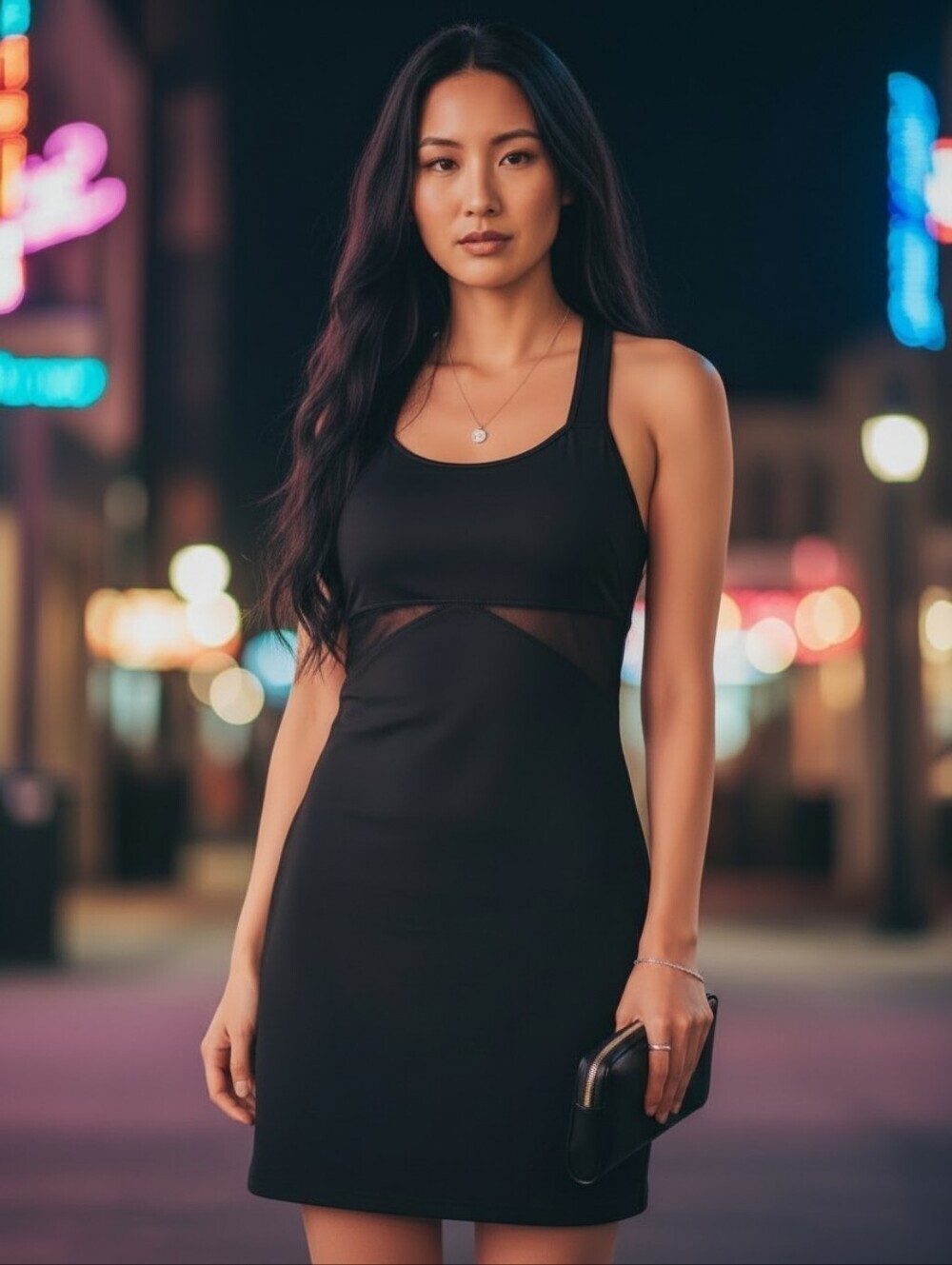Free People Y2K Whimsigoth Mesh & Textured Black Mini Dress Party Going Out, S